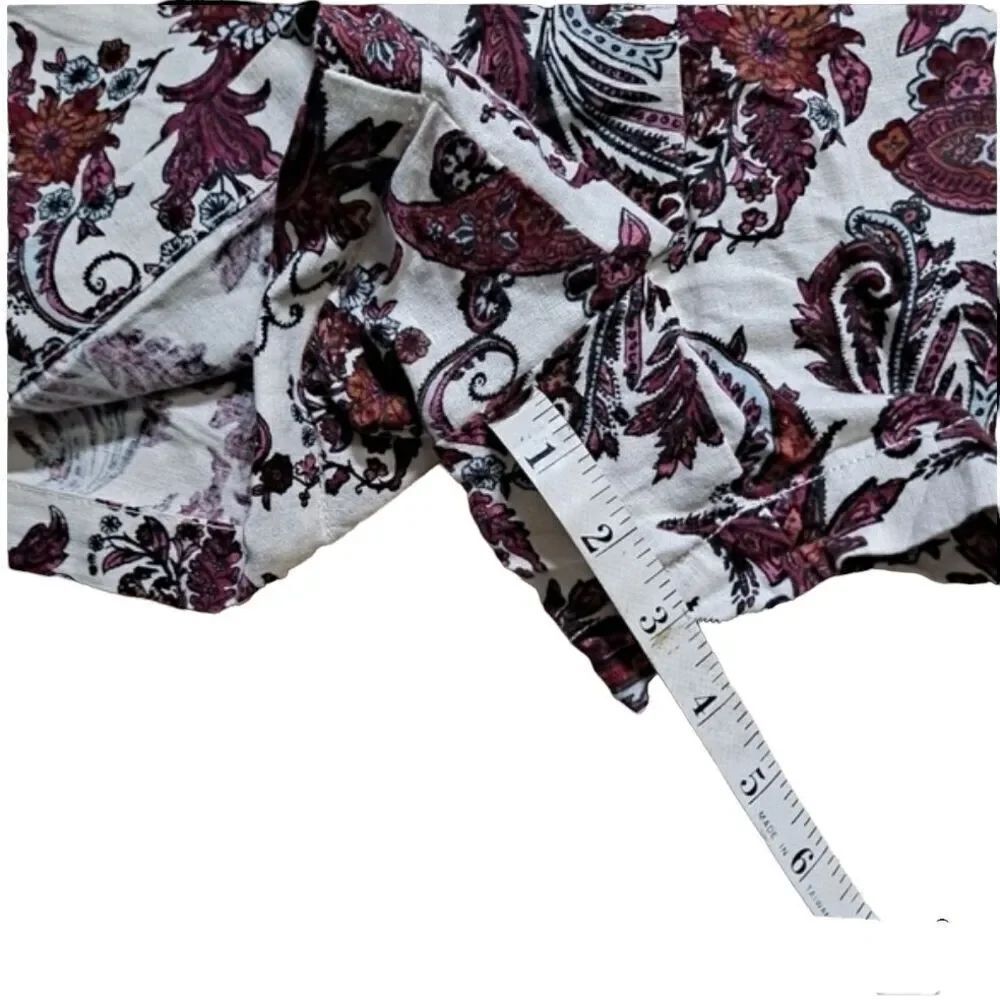 LOFT Paisley Low Rise Shorts - Picture 6 of 7
